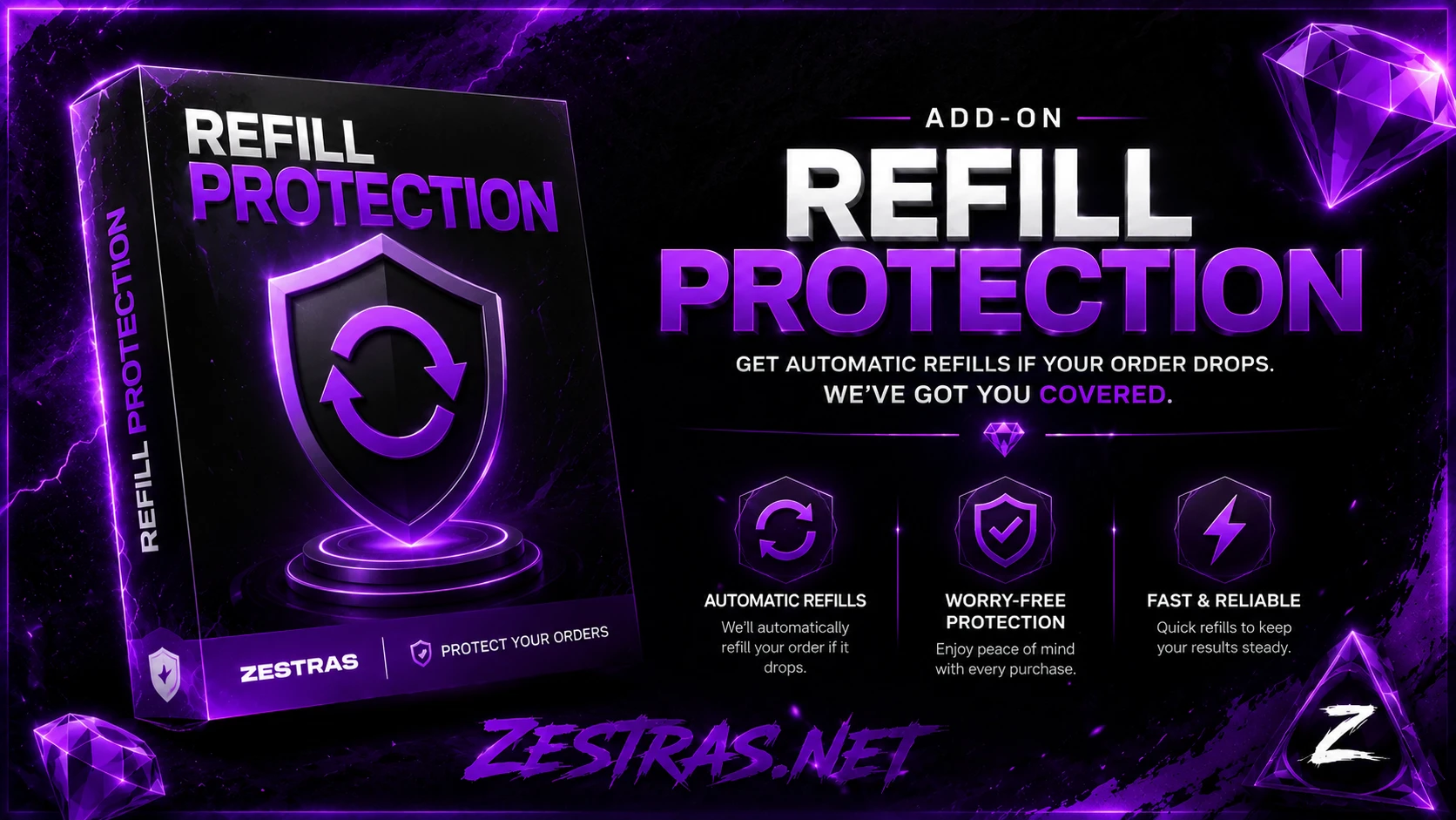 🛡️ 1-Year Refill Protection+